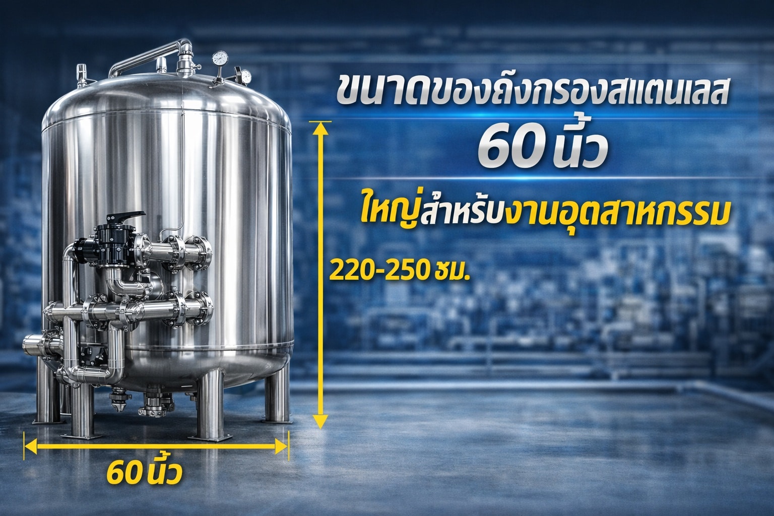 ถังกรองสแตนเลส ถังกรองสแตนเลส