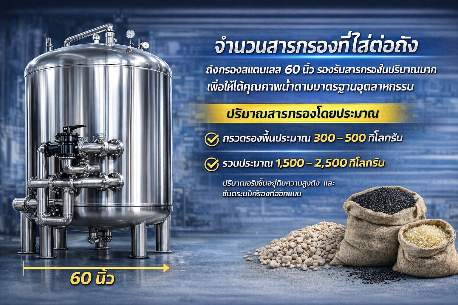 https://www.watersouthern.com ถังกรองสแตนเลส60นิ้ว